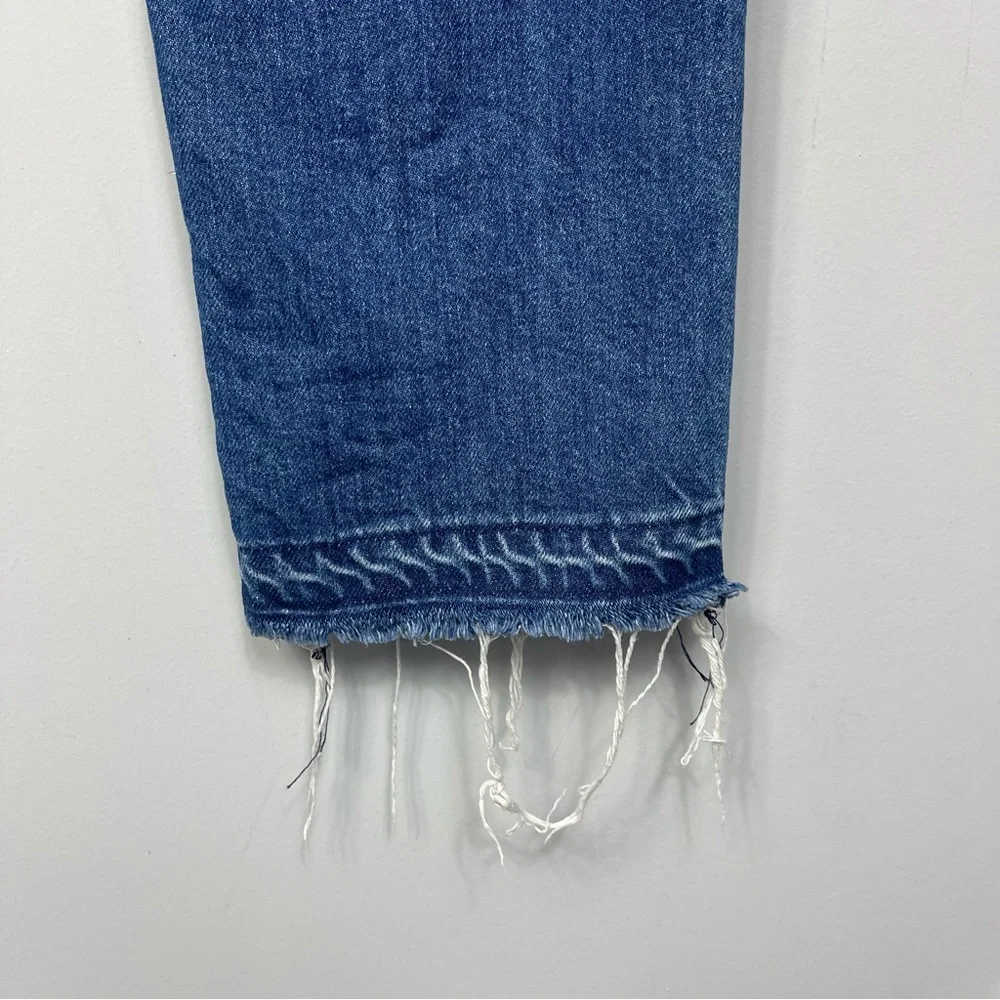 Derek Lam 10 Crosby Mila Mid Rise Girlfriend Patchwork Released Hem Jeans 27 - Picture 10 of 16